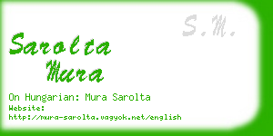 sarolta mura business card